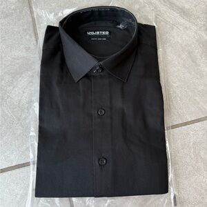 Unlisted Classic Black Button-Up Shirt
